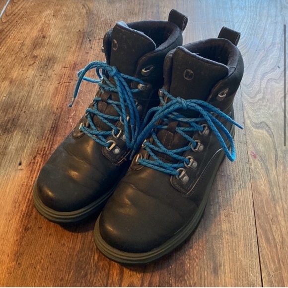 Great MERRELL performance boots black with blue laces hiking winter walk… - Picture 4 of 10
